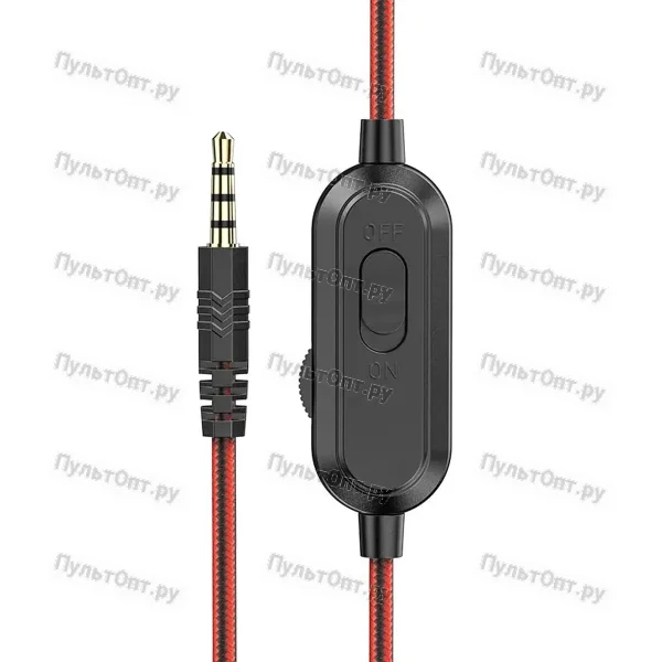 Наушники Hoco W103 Magic tour gaming headphones (красный)