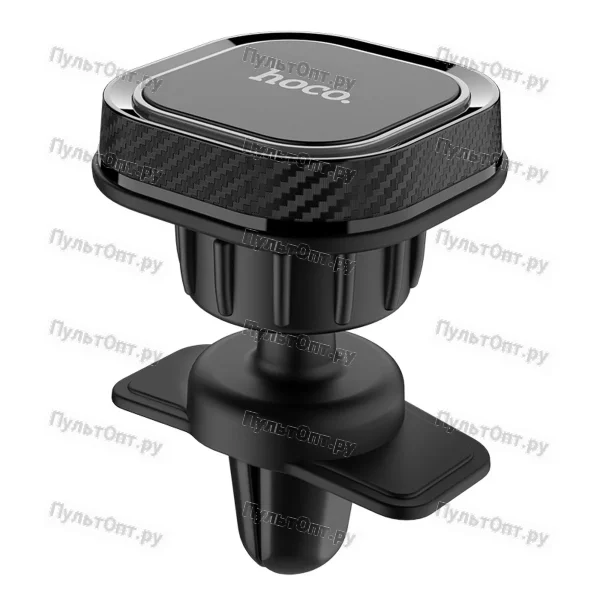 Держатель Hoco CA52 Intelligent air outlet in-car holder (черно-серый)