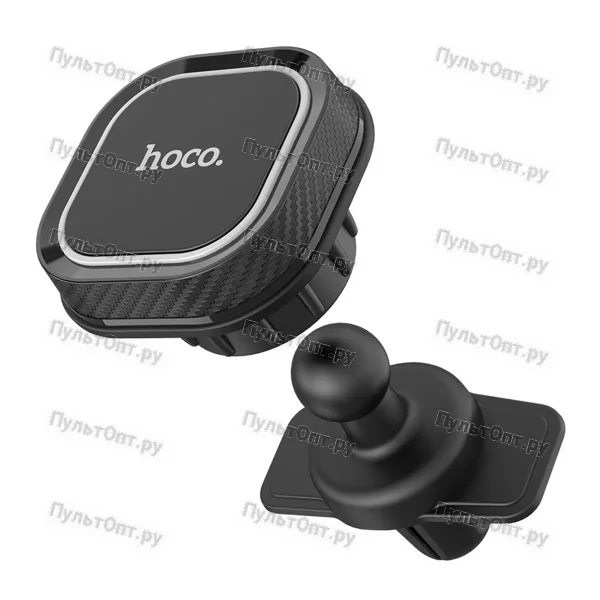 Держатель Hoco CA52 Intelligent air outlet in-car holder (черно-серый)