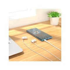 Наушники внутриканальные Hoco M88 с микрофоном белый (1/31/310)