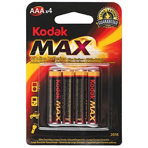 Элемент питания Kodak MAX LR03 BL4 (K3A-4) (40/200/32000)