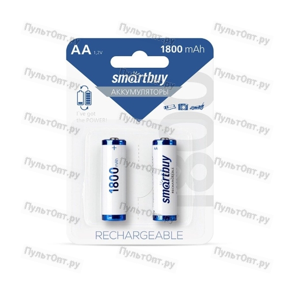 Аккумулятор Smartbuy R6 NiMh (1800 mAh) (2 бл) (24/240)