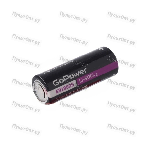 Эл. пит. GoPower ER18505 PC1 Li-SOCl2 3.6V без выводов (1/10/500)