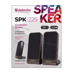 Колонки 2.0 Defender SPK-225 4W USB черный (1/60)
