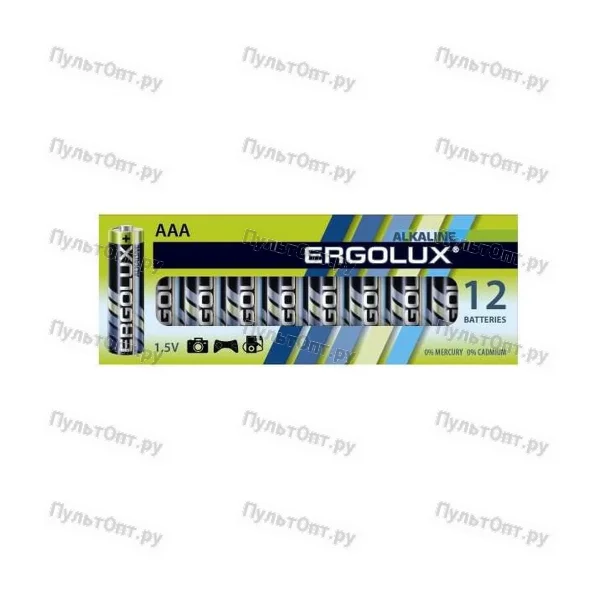 Эл. пит. AAA alkaline BL12 Ergolux (12/960)