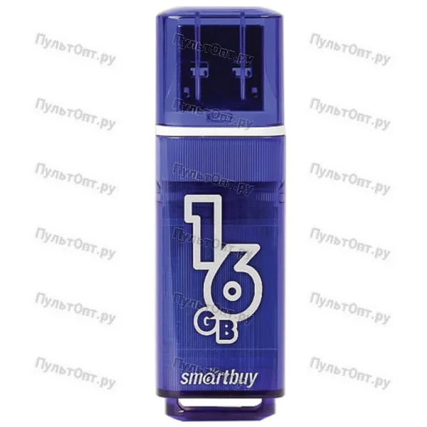 USB 3.0 16GB Smartbuy Glossy темно синий
