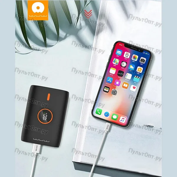 Внешний аккумулятор WUW Y87 10000mAh (черный)