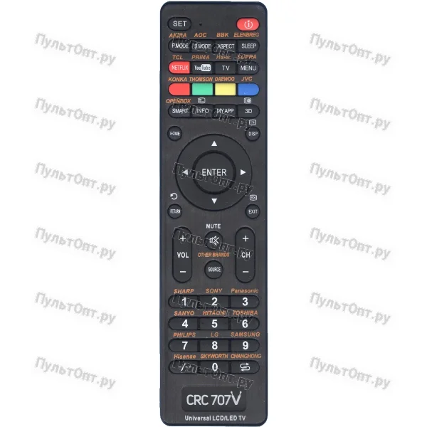 Универсальный пульт Huayu CRC707V (для TV)