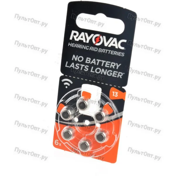Эл. пит. ZA13 Zinc Air BL6 Rayovac Acoustic (60)