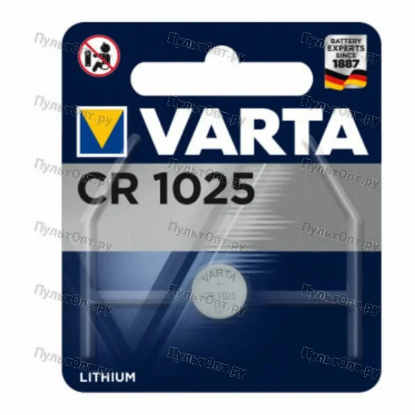 Эл. пит. Varta ELECTRONICS CR1025 BL1 Lithium 3V (1/10/100)