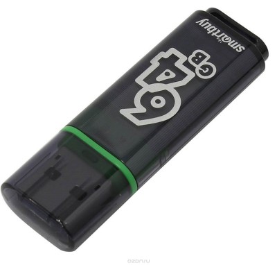 USB 3.0 64GB Smart Buy Glossy темно серый