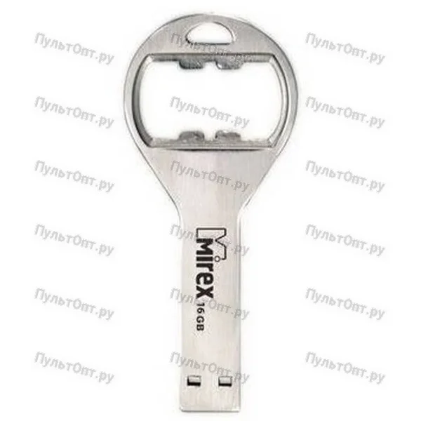 USB 4GB Mirex BOTTLE OPENER (ecopack) серебро
