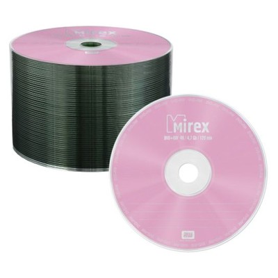 Диск Mirex DVD+RW 4,7 Гб 4x Bulk 50 (50/500)