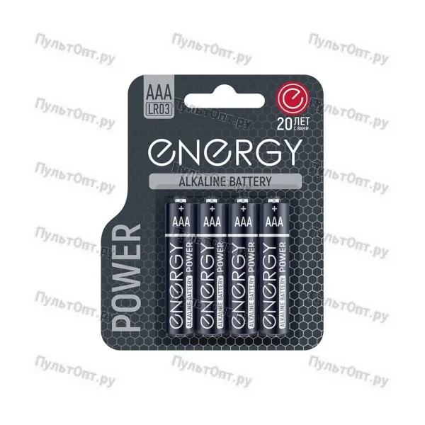 Эл. пит. Energy Power LR03/4B (ААА) (4/48/576)
