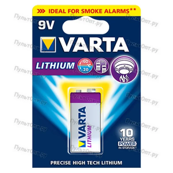 Эл. пит. крона Lithium BL1 Varta Ultra Lithium (6122) (10/50)