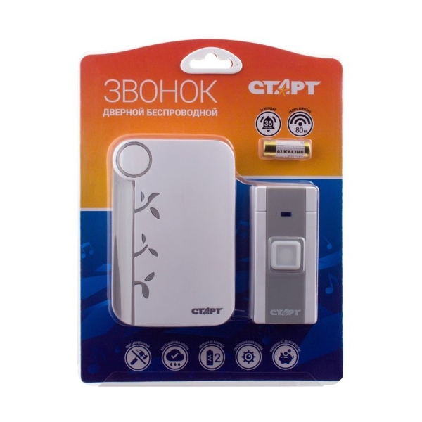 Беспроводной звонок Старт 003 белый (1/30/60)