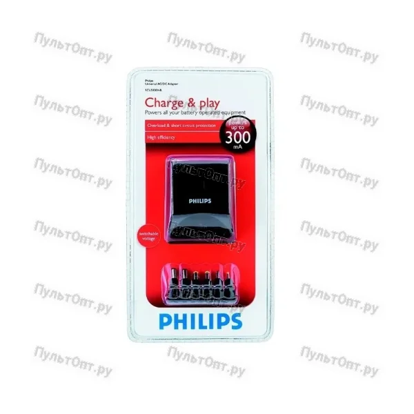 Блок питания Philips SCU5030NB 0.3A 220-240V универсальн. черный