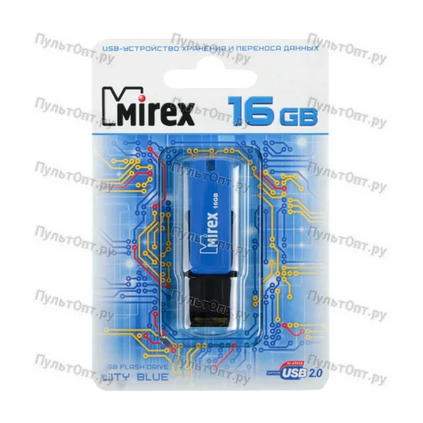 USB 16GB Mirex CITY синий (ecopack)