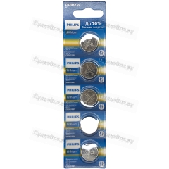 Эл. пит. Philips CR2032 BL5 Lithium 3V (5/100/1000)
