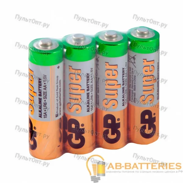 Эл. пит. AA alkaline SR4 GP Super (96)