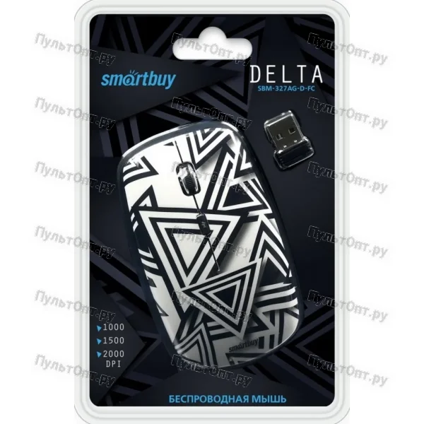 Мышь беспроводная Smartbuy 327AG классическая USB Delta
