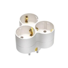 Разветвитель Фотон АМ 16-3Е 3 розетки 16A С/З белый (1/20/120)