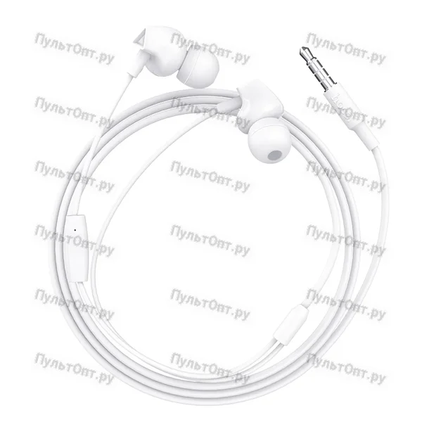 Гарнитура Hoco M60 Perfect sound universal earphones with mic (белый)