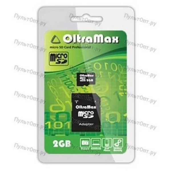 MicroSD 2GB OltraMax + SD адаптер