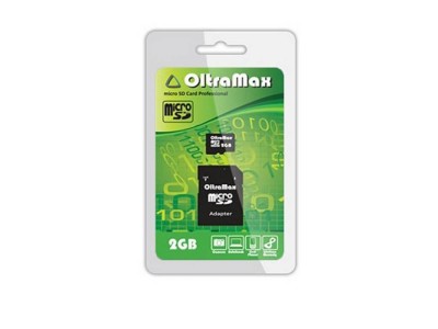 MicroSD 2GB OltraMax + SD адаптер