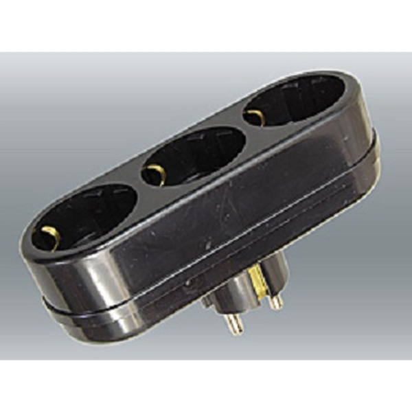 Тройник Toker линейный 3L3 (з) чёрный (60)