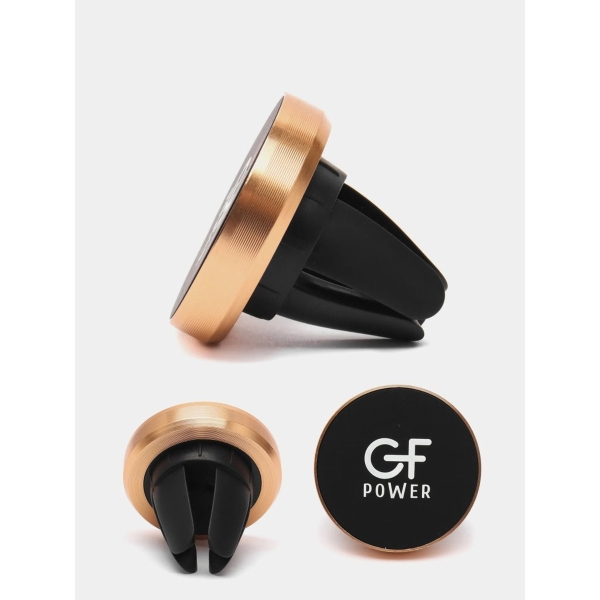 Держатель автомобильный GFPower CH-02 в воздуховод магнит золотой (1/500)