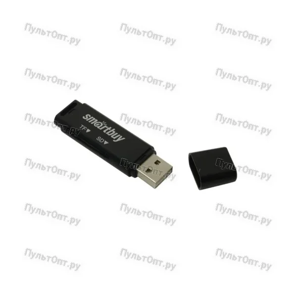 Картридер Smartbuy 715 USB2.0 SD/microSD черный
