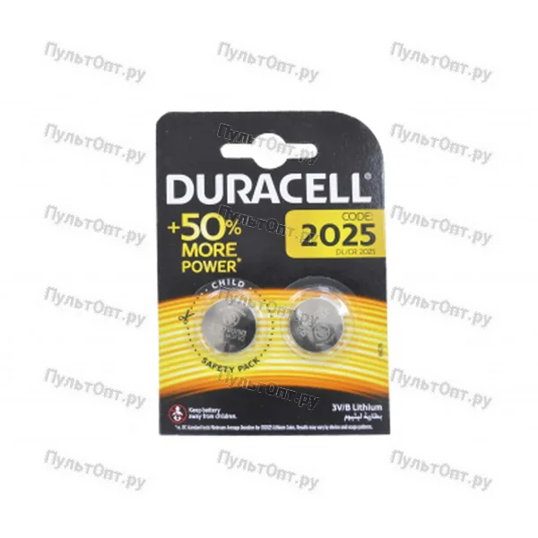 Эл. пит. CR2025 BL2 Duracell JP (2/20)
