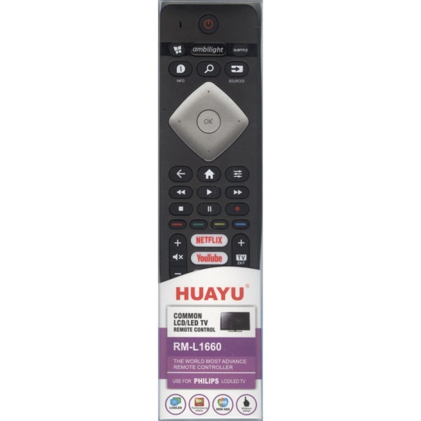 Универсальный пульт Huayu для Philips RM-L1660