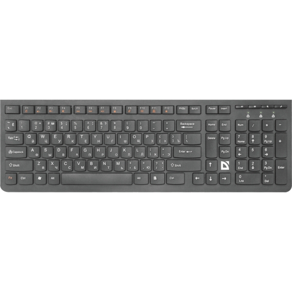 Клавиатура беспроводная Defender SM-535 UltraMate классическая USB мультимед. черный