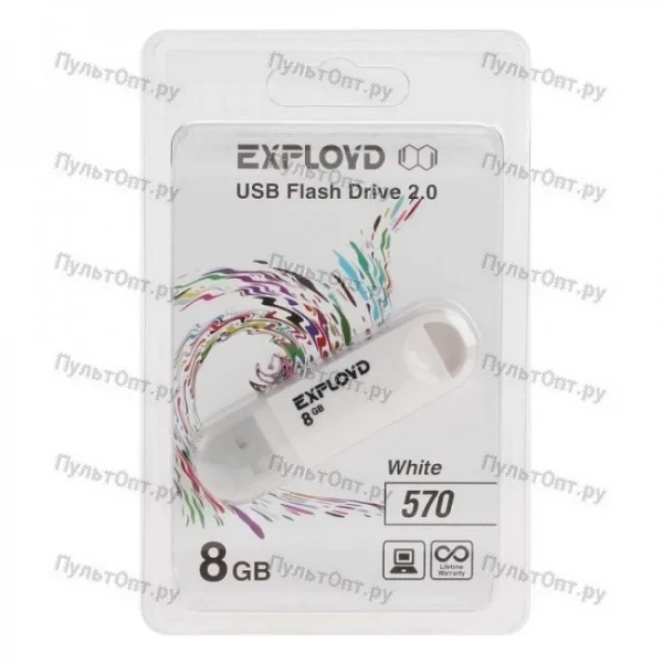 USB 8GB Exployd 570 белый
