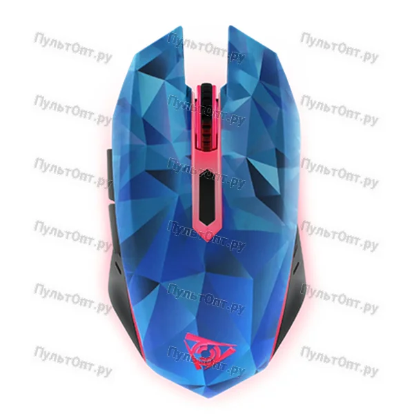 Мышь игровая usb QCYBER Blast, синяя