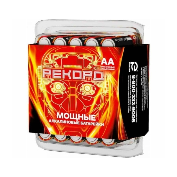 Батарейка Рекорд LR6 AA BOX30 Alkaline 1.5V (1/30)