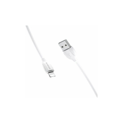 Кабель Borofone BX111 USB (m)-Lightning (m) 1м 2.4A ПВХ белый