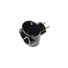 Разветвитель Прогресс 3р.Б/З черный (1/20/120)