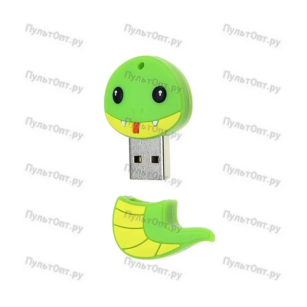 USB 16GB Mirex Змейка зелёный (ecopack)