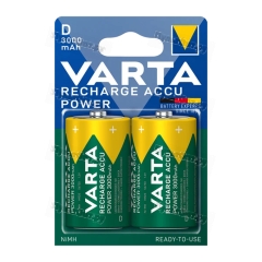 Аккумулятор предзаряженный RTU Varta R20 D BL2 NI-MH 3000mAh (2/20/100)