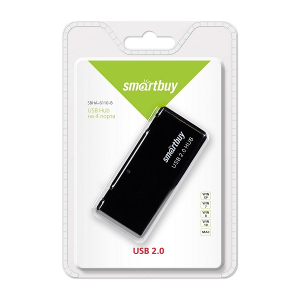 USB-Хаб Smartbuy 6110 4USB черный