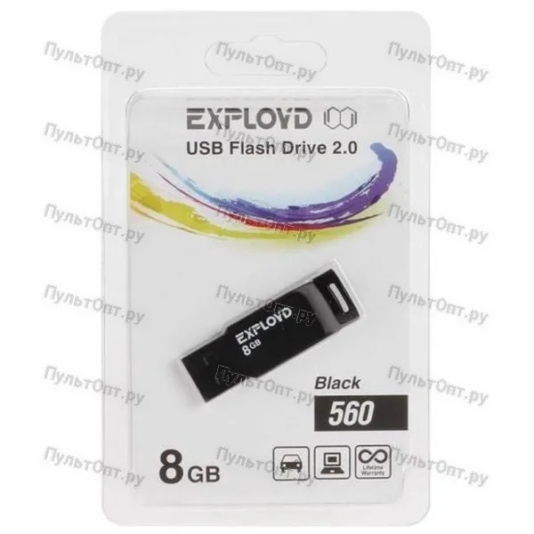 USB 8GB Exployd 560 чёрный