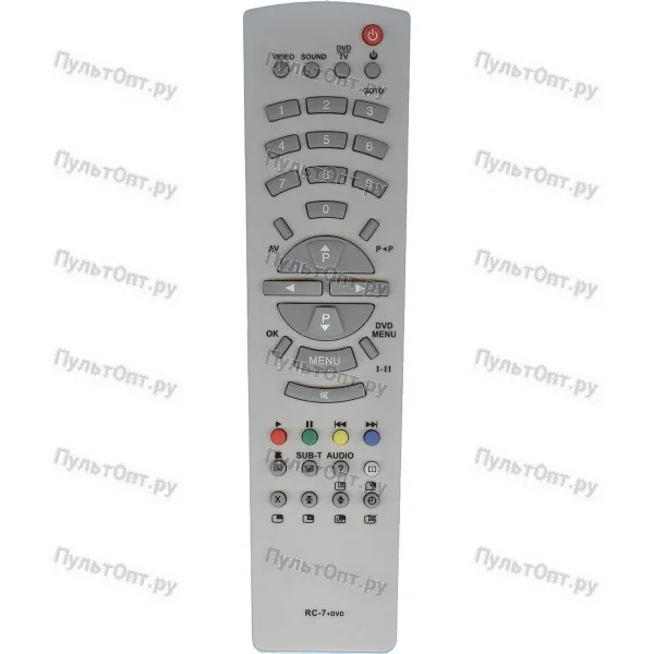 Пульт Huayu для Rolsen RC-7 (TV+DVD)