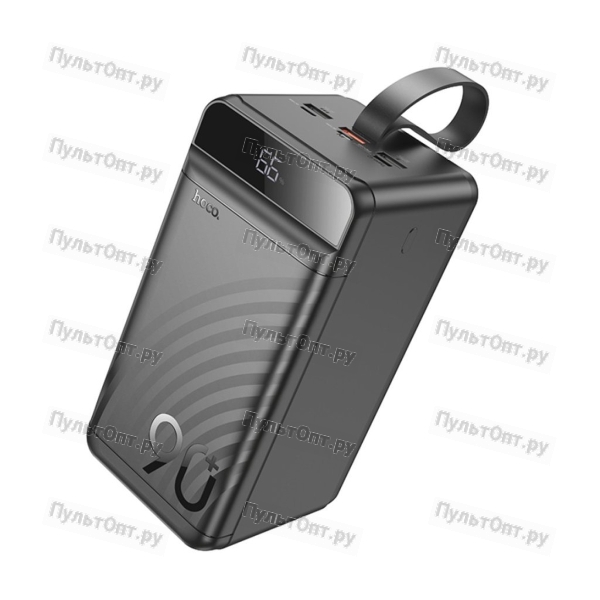 Аккумулятор внешний Hoco J123D , пластик, дисплей, 90000mAh, PD3.0, 3,0А, цвет: чёрный (1/9)