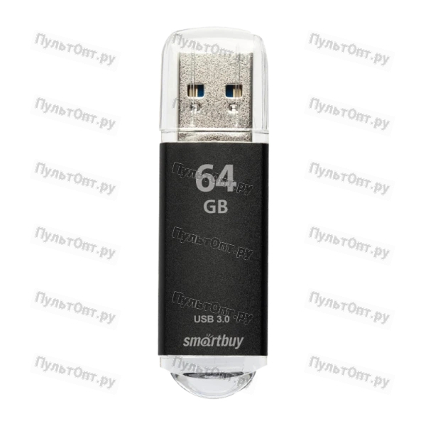 Флеш-накопитель Smartbuy V-Cut 64GB USB3.0 пластик черный