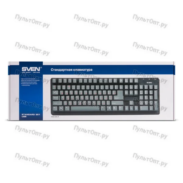 Клавиатура Sven Standard 301 USB+PS/2 чёрная