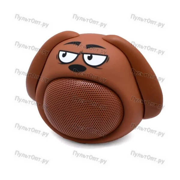 Беспроводная колонка Ritmix ST-111BT Puppy, коричневая, 3 Вт