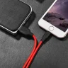 Кабель USB - 8 pin Hoco X21 Plus Silicone 2м (черно-красный)